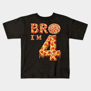 4Th Bro Im 4 Five Fifth Pizza Kids T-Shirt